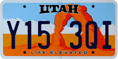 UT license plate Y153QI