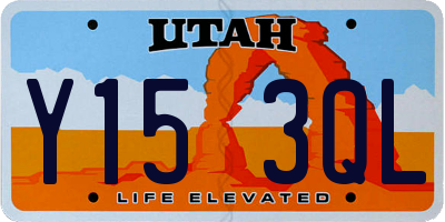 UT license plate Y153QL