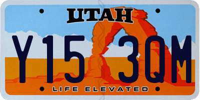 UT license plate Y153QM