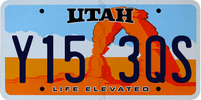 UT license plate Y153QS