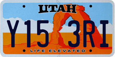 UT license plate Y153RI