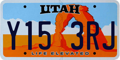 UT license plate Y153RJ