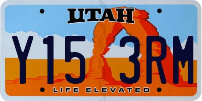 UT license plate Y153RM