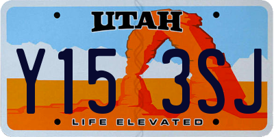 UT license plate Y153SJ
