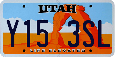 UT license plate Y153SL