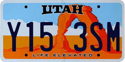 UT license plate Y153SM