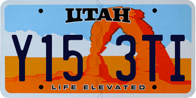 UT license plate Y153TI