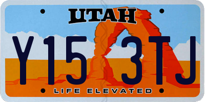 UT license plate Y153TJ