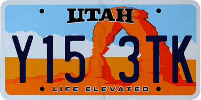 UT license plate Y153TK