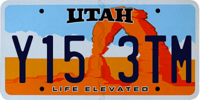UT license plate Y153TM