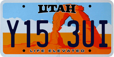 UT license plate Y153UI