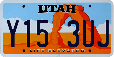 UT license plate Y153UJ
