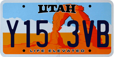 UT license plate Y153VB