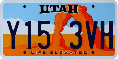 UT license plate Y153VH