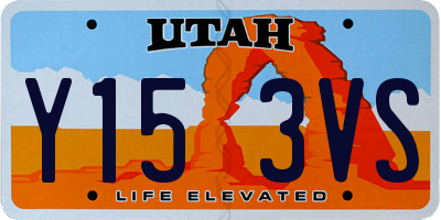 UT license plate Y153VS