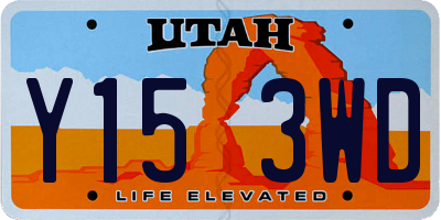 UT license plate Y153WD