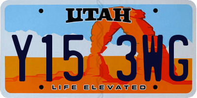 UT license plate Y153WG