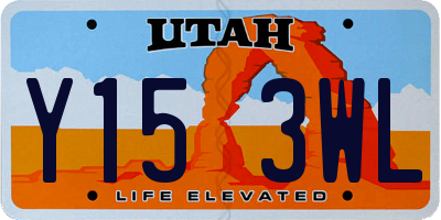 UT license plate Y153WL