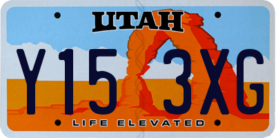 UT license plate Y153XG