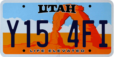 UT license plate Y154FI