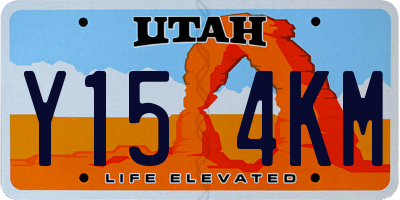 UT license plate Y154KM