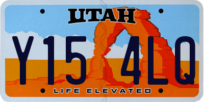 UT license plate Y154LQ