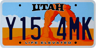 UT license plate Y154MK