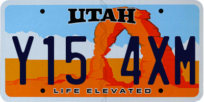 UT license plate Y154XM