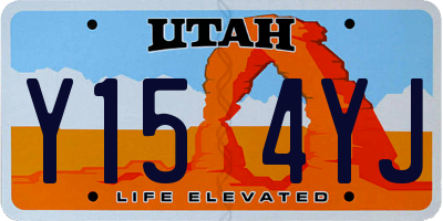 UT license plate Y154YJ