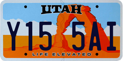 UT license plate Y155AI