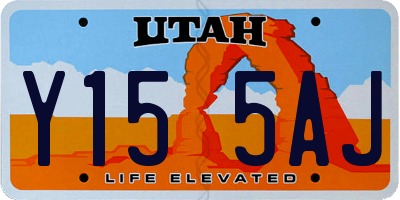 UT license plate Y155AJ