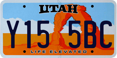 UT license plate Y155BC