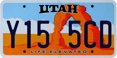 UT license plate Y155CD