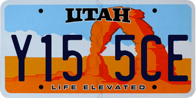 UT license plate Y155CE