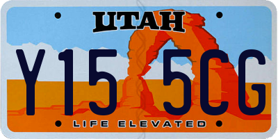 UT license plate Y155CG