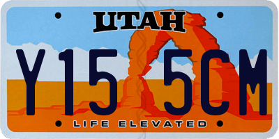 UT license plate Y155CM
