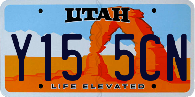 UT license plate Y155CN