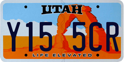 UT license plate Y155CR