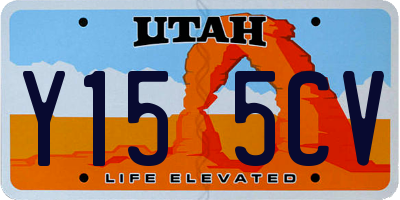 UT license plate Y155CV