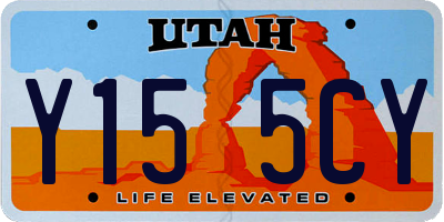 UT license plate Y155CY