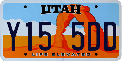 UT license plate Y155DD