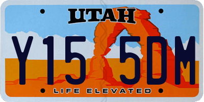 UT license plate Y155DM
