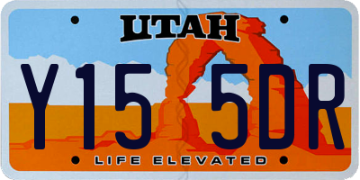 UT license plate Y155DR