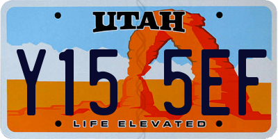 UT license plate Y155EF