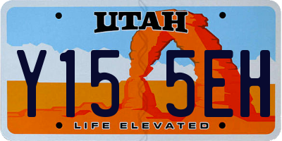 UT license plate Y155EH