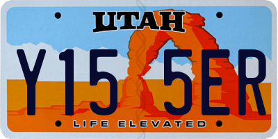 UT license plate Y155ER