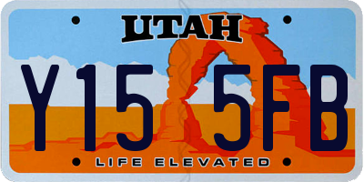 UT license plate Y155FB