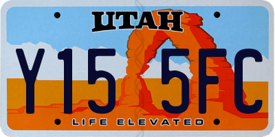 UT license plate Y155FC