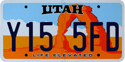 UT license plate Y155FD