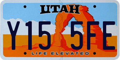 UT license plate Y155FE